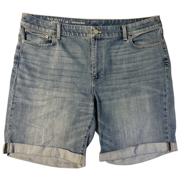 Talbots Flawless Girlfriend Shorts Medium Wash. Size 18. Women - Picture 1 of 7